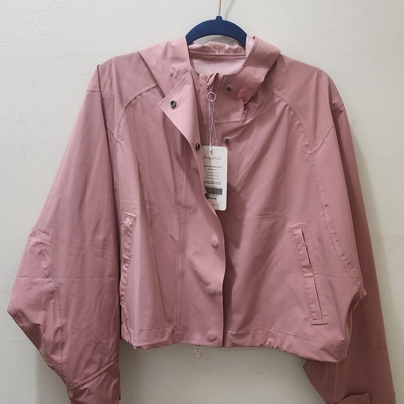 New Fabletics Erika Cropped Lightweight Hooded Jacket, Sz XL, NWT - Picture 3 of 12